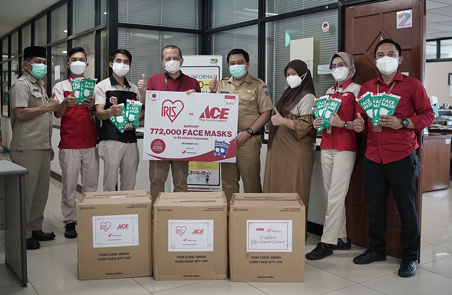 ACE Salurkan 772.000 Masker IRIS Ke 55 Pemerintah Kota di Indonesia