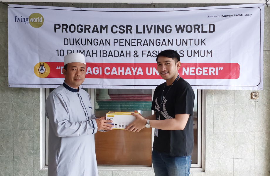 Berbagi Cahaya untuk Negeri, Kontribusi Sosial  Living World Alam Sutera dalam Menerangi Tempat Ibadah & Fasilitas Umum